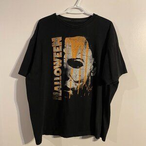 Halloween Michael Myers Mask Tee TAGGED 2XL